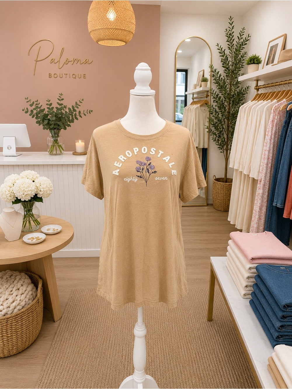 Aeropostale Embroidered Graphic Tee XXL NWT